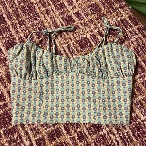 zara crop corset top